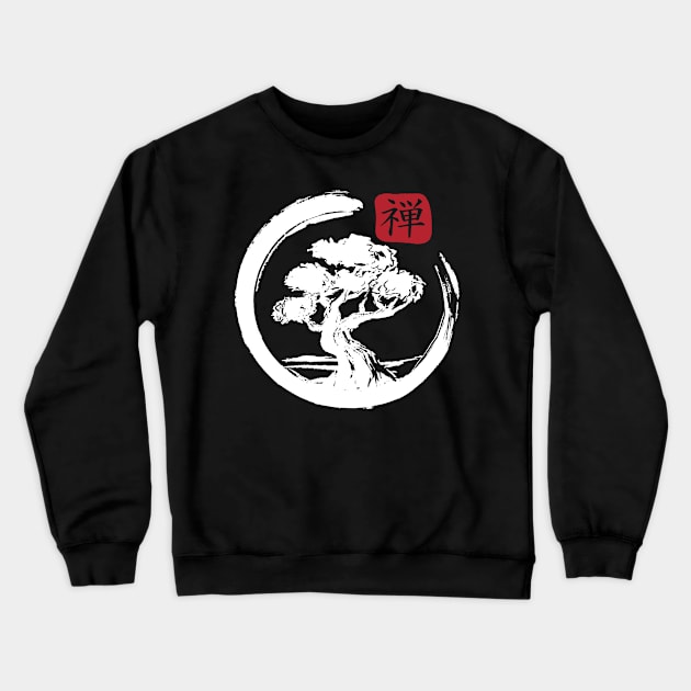 Aesthetic Japanese Bonsai Japan Art Japanese Crewneck Sweatshirt by wbdesignz